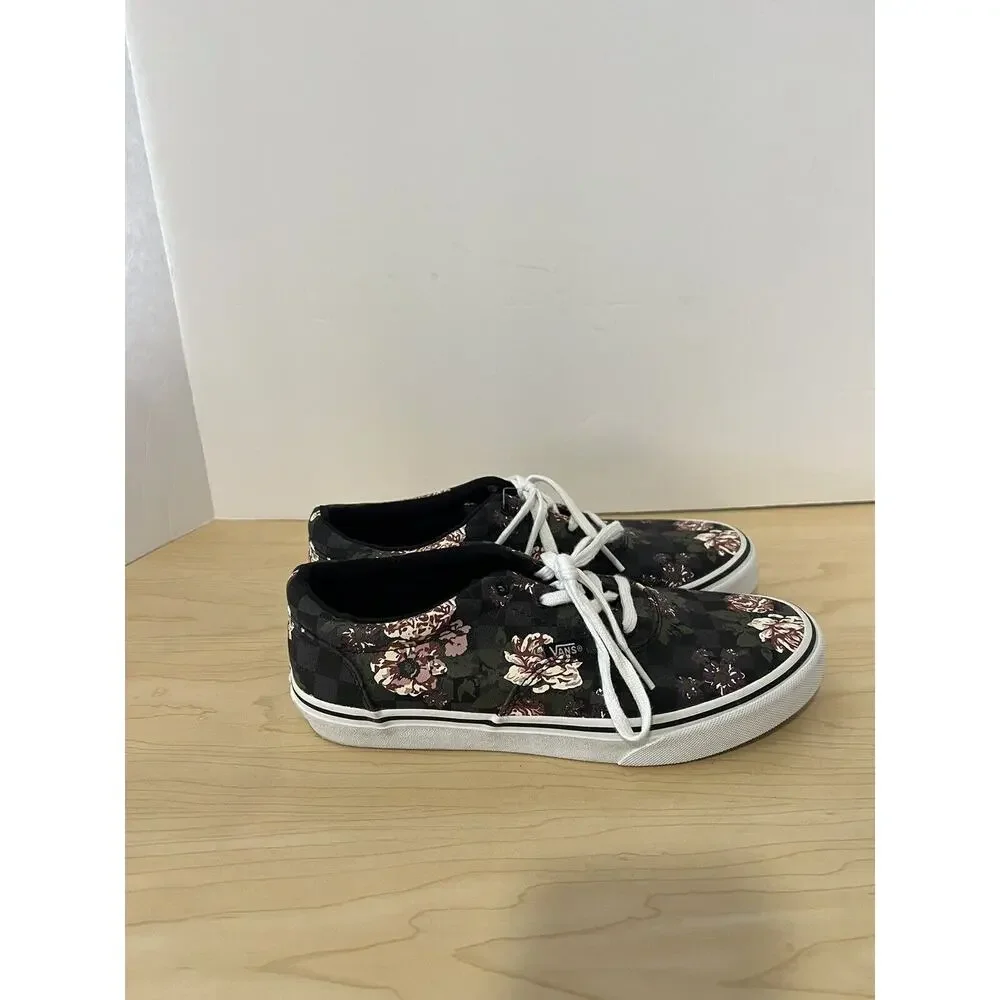VANS DOHENY Missy skateboard shoes size 6 multicolor canvas upper floral NEW